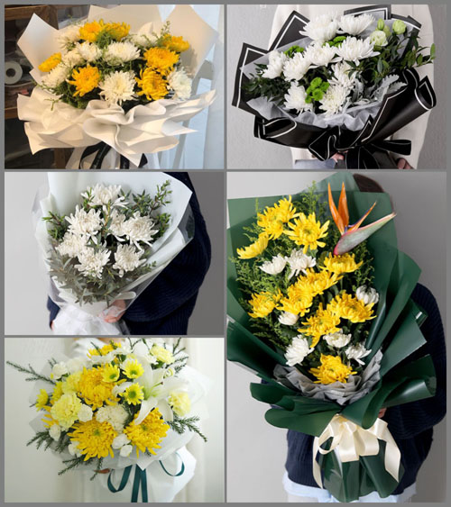 浙江省丽水云和县紧水滩镇徐湖村白事花束代送